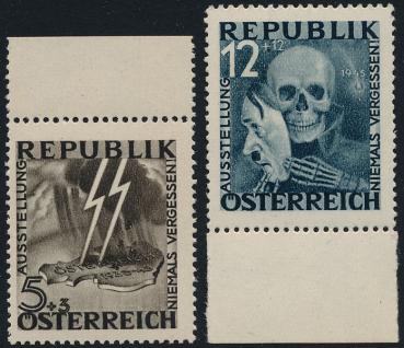 ANK (13) und (14) "Blitz-Totenmaske" nicht verausgabte Randstücke